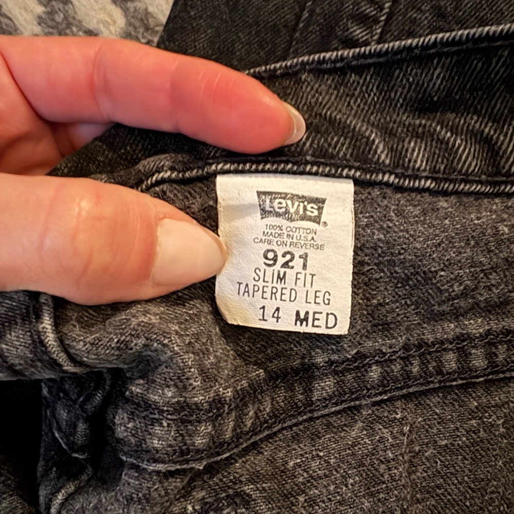 Vintage Levi's Orange Tab Slim Tapered Gray Faded - Picture 6 of 9